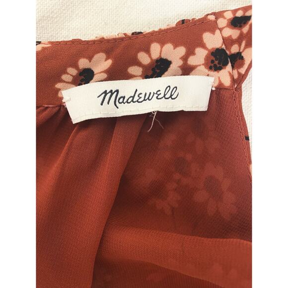 MADEWELL Hillside Halter Floral Midi Dress in Hillside Daisies US SMALL - Picture 11 of 13